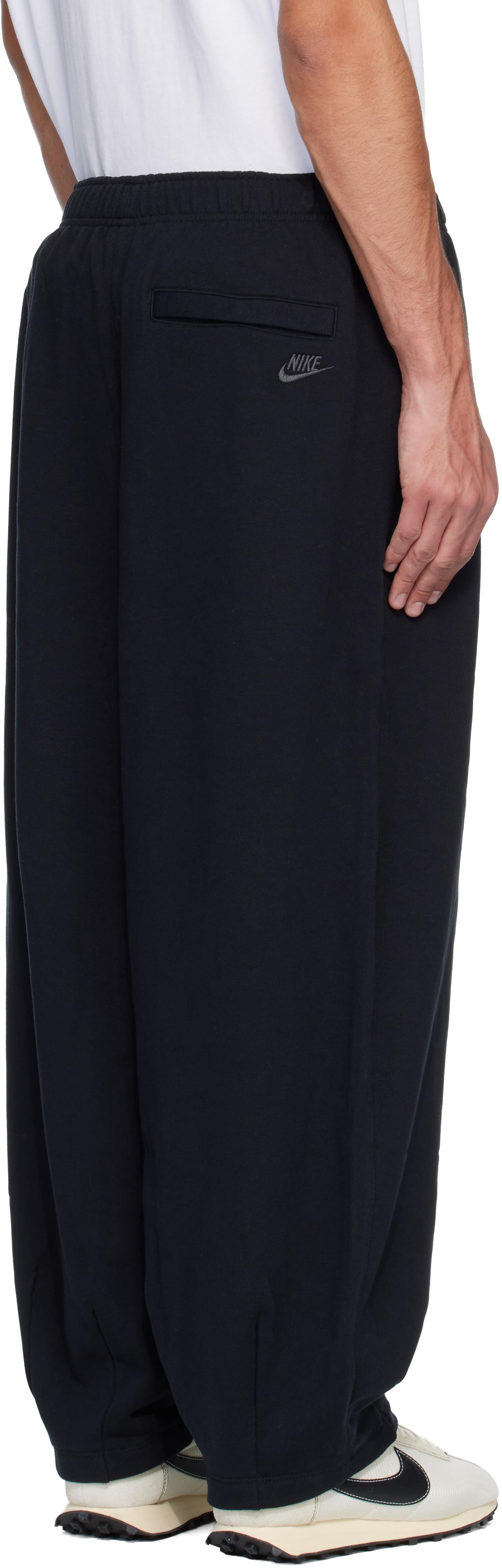 nike club cuffed fleece pants black