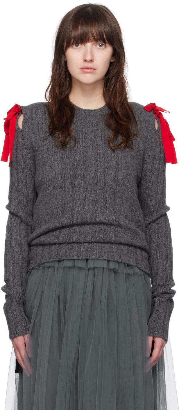 Fabiana Filippi Platinum Fisherman Sweater with Lurex in Ink