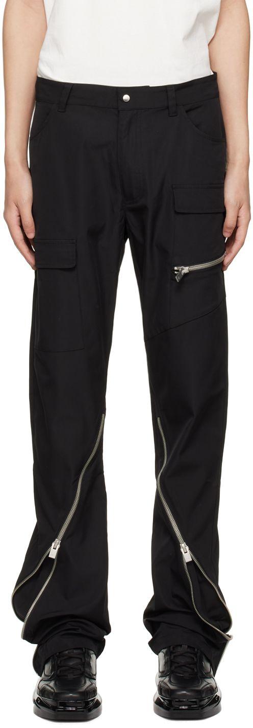 HELIOT EMIL: Off-White Punctured Cargo Pants
