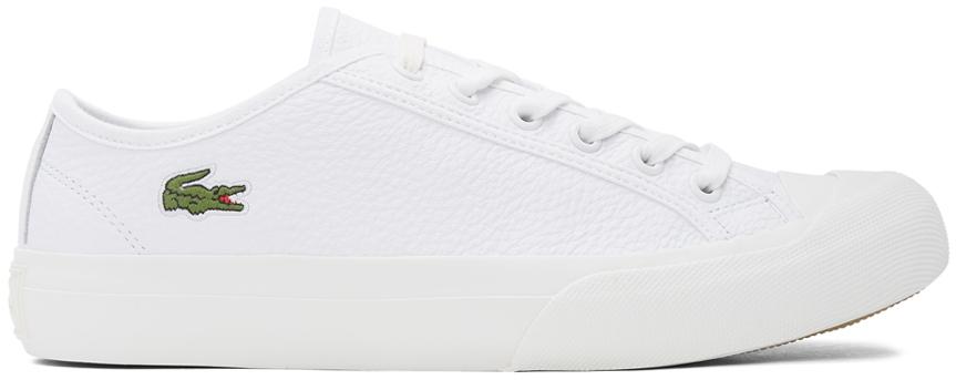 lacoste white topskill trainers