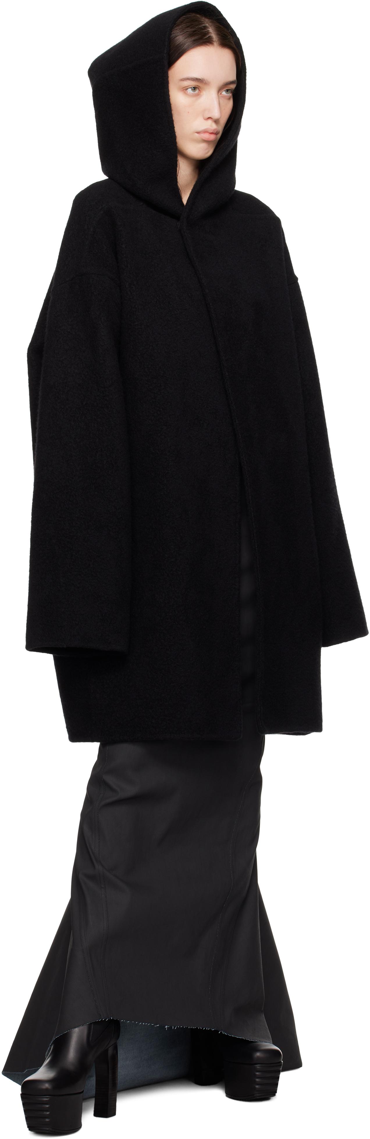 Rick Owens ウールカシミアフードコート