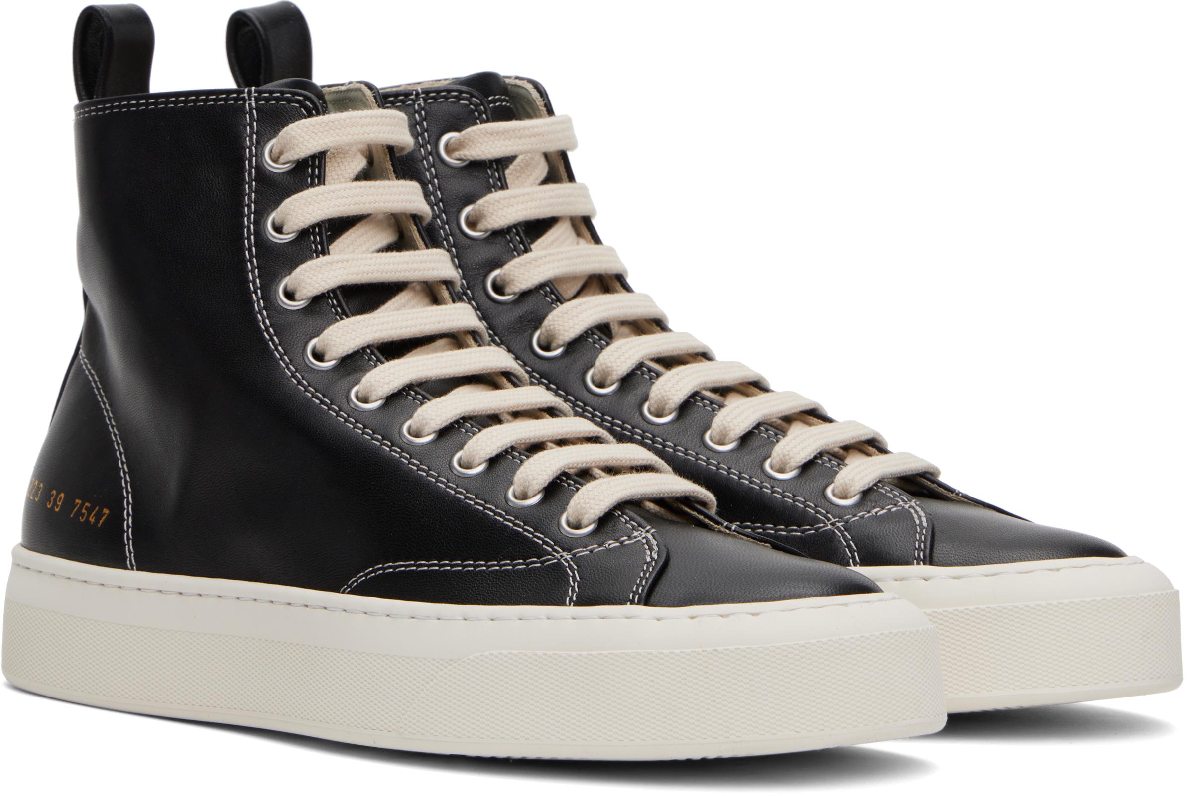 Common Projects Tournament High Sneakers in Black for Men | Lyst