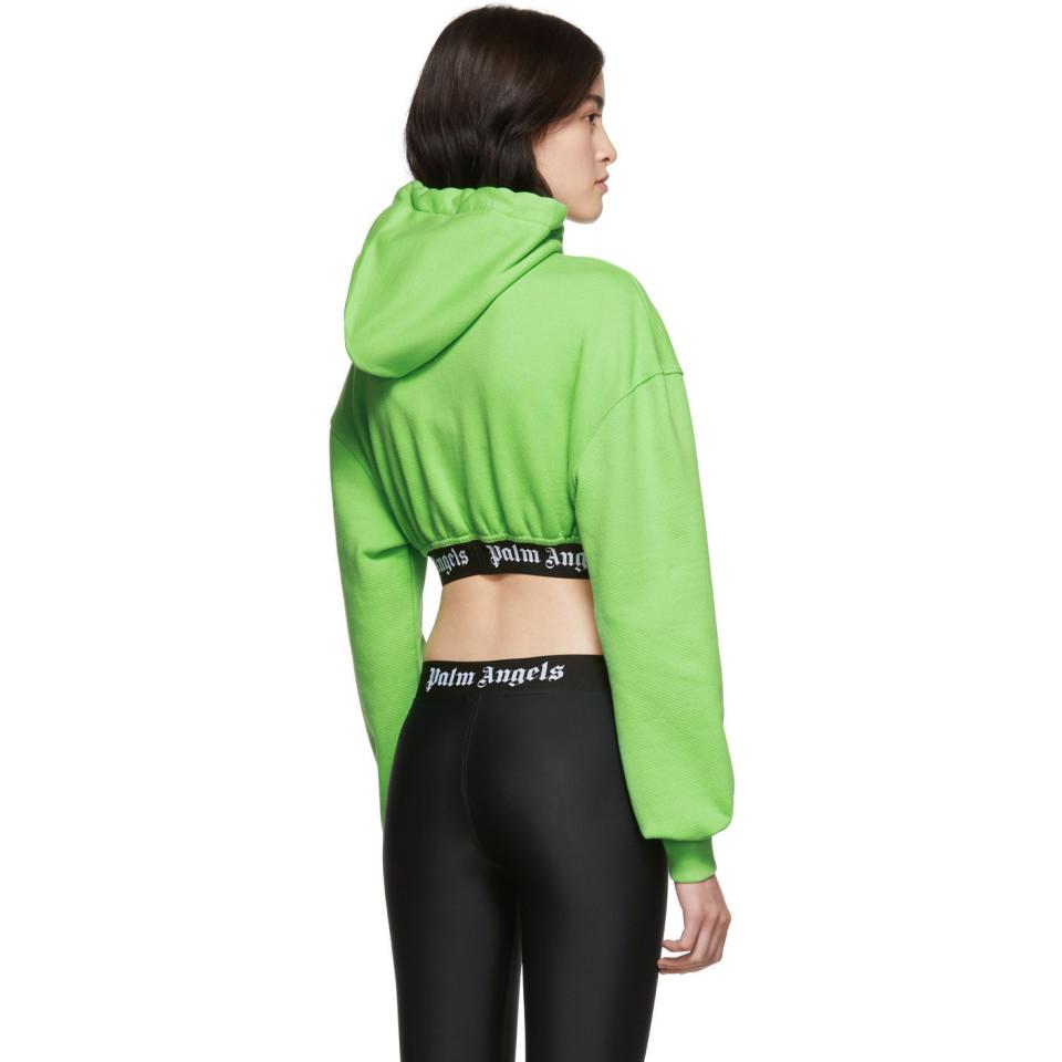 palm angels cropped sweatshirt