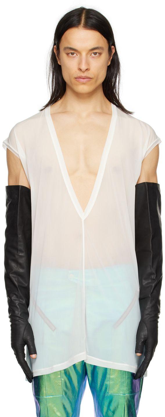 Rick Owens Off-white Dylan T-shirt in Blue for Men | Lyst