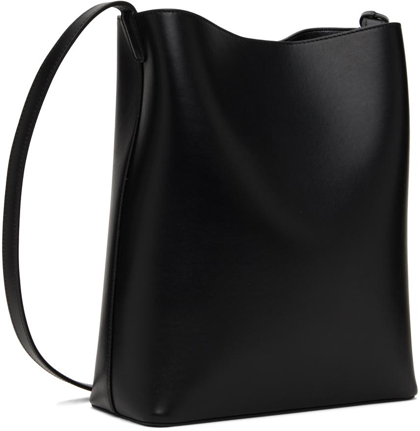 Aesther Ekme Sac Bucket Smooth Leather Shoulder Bag In Black