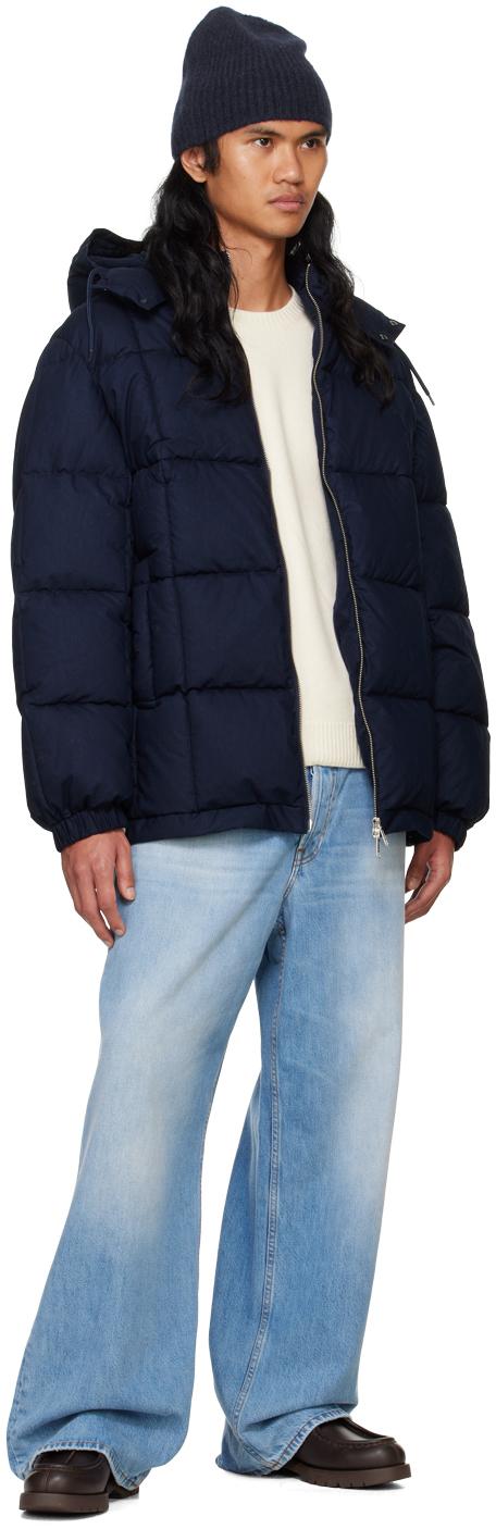 メンズ A.P.C. ネイビー Kyle パファージャケット ブルー | Lyst