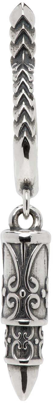 Emanuele Bicocchi Ssense Exclusive Bullet Single Earring in Black for Men Lyst