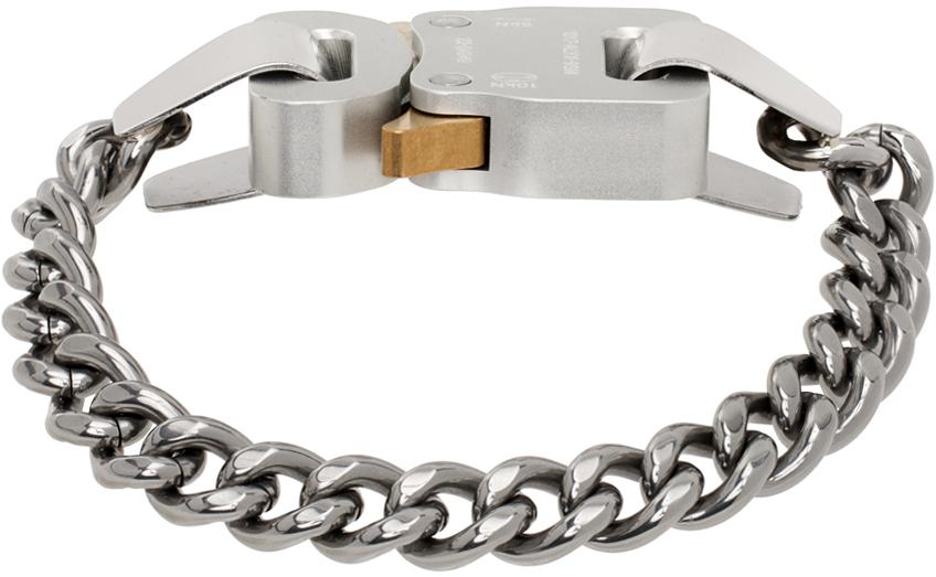 1017 ALYX 9SM Silver Metal Buckle Bracelet in Metallic for Men | Lyst