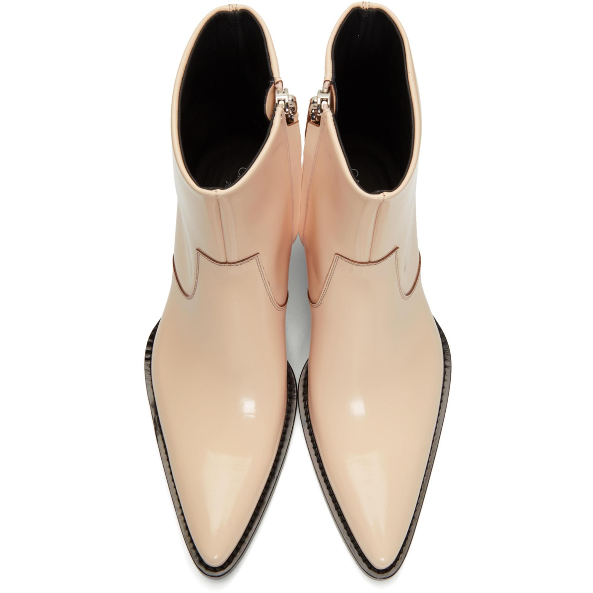 CALVIN KLEIN 205W39NYC Pink Tex Boots 