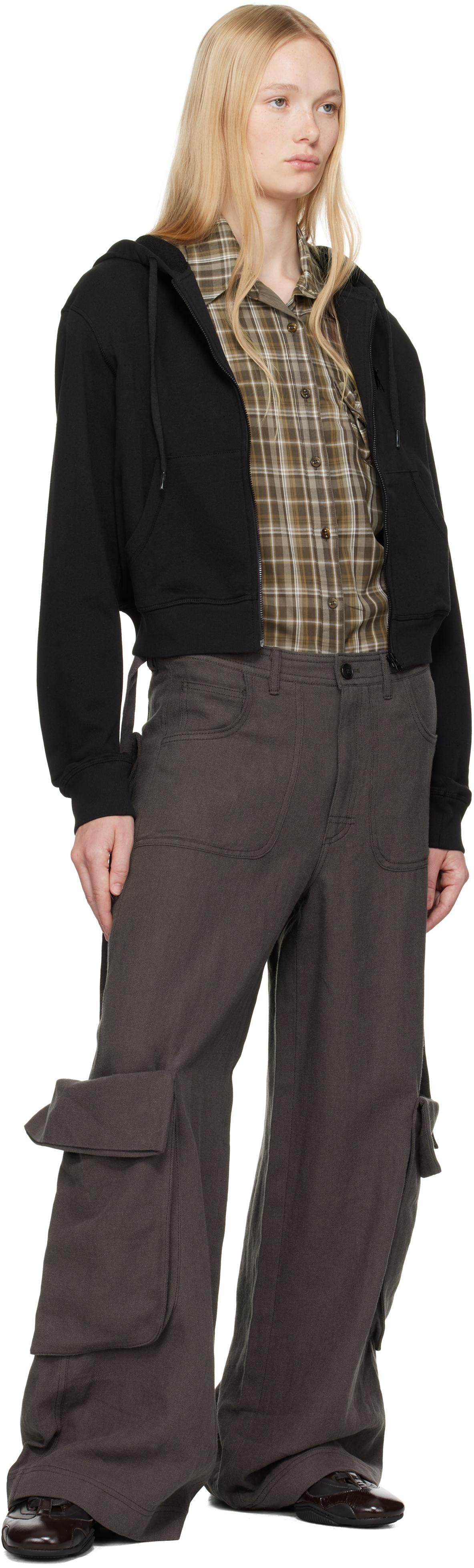 ★Open Yy★LINEN CARGO PANTS★大人気★ OPEN YY Linen Cargo Pants in Black | Lyst