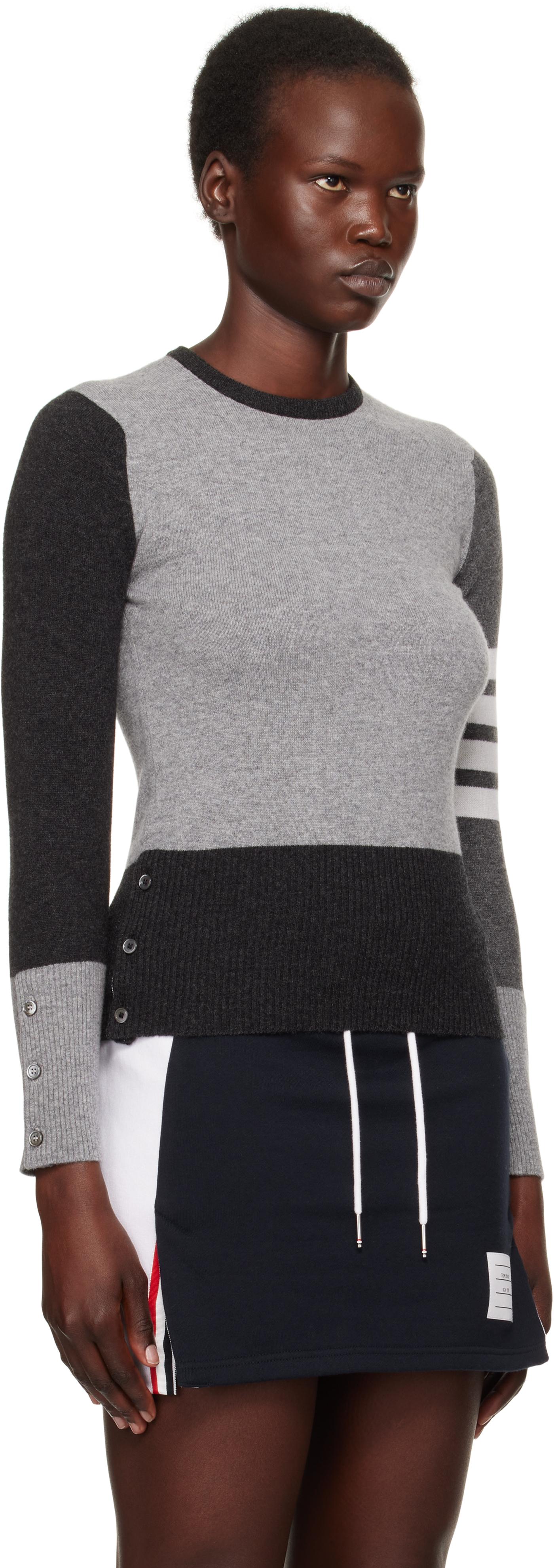 Thom Browne レディース ブラック グレー Funmix 4-Bar Thom Browne レディース ブラック グレー Funmix 4-Bar