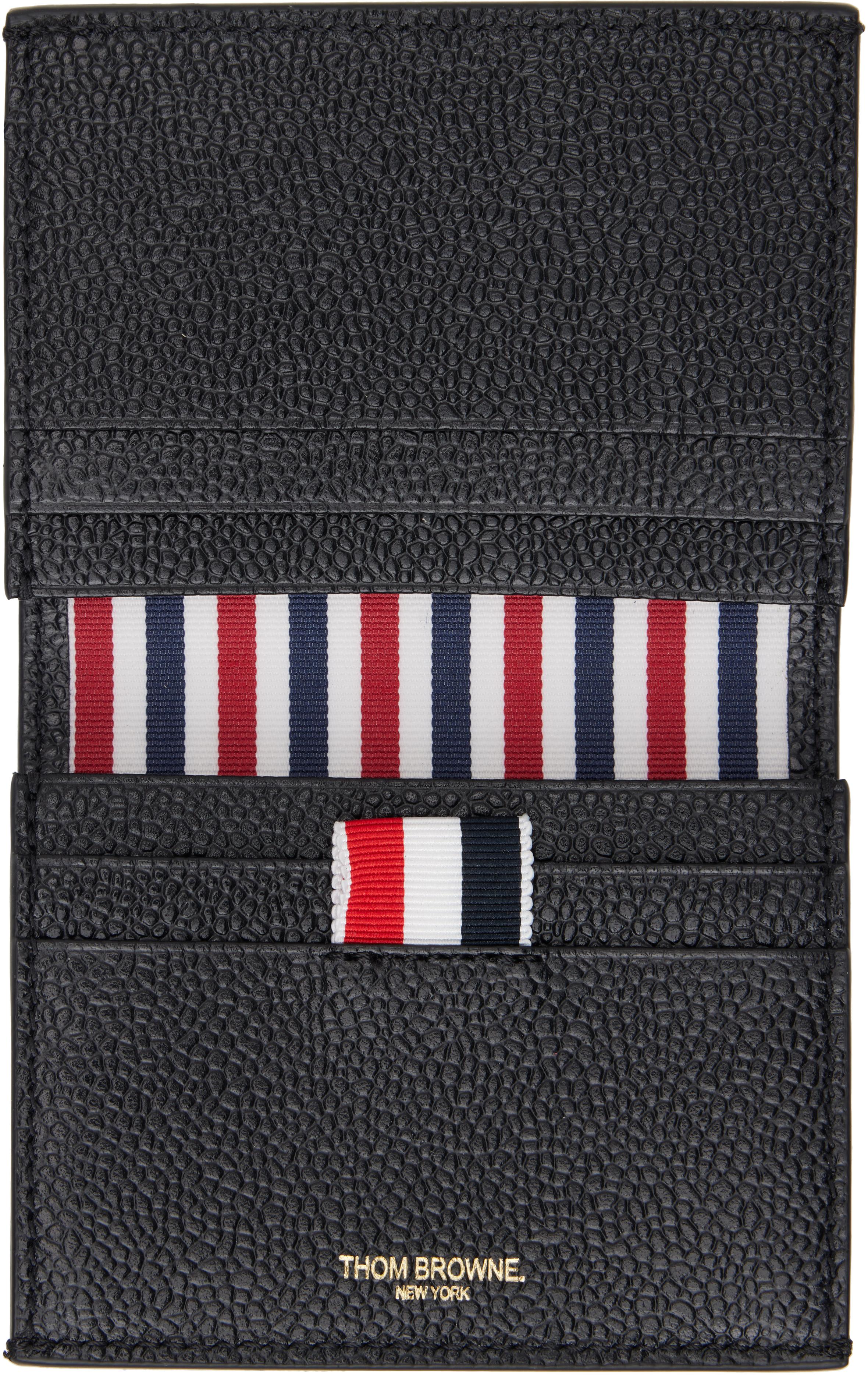 THOM BROWNE. NEW YORK◇カードケース/レザー/ブラック/メンズ 楽天