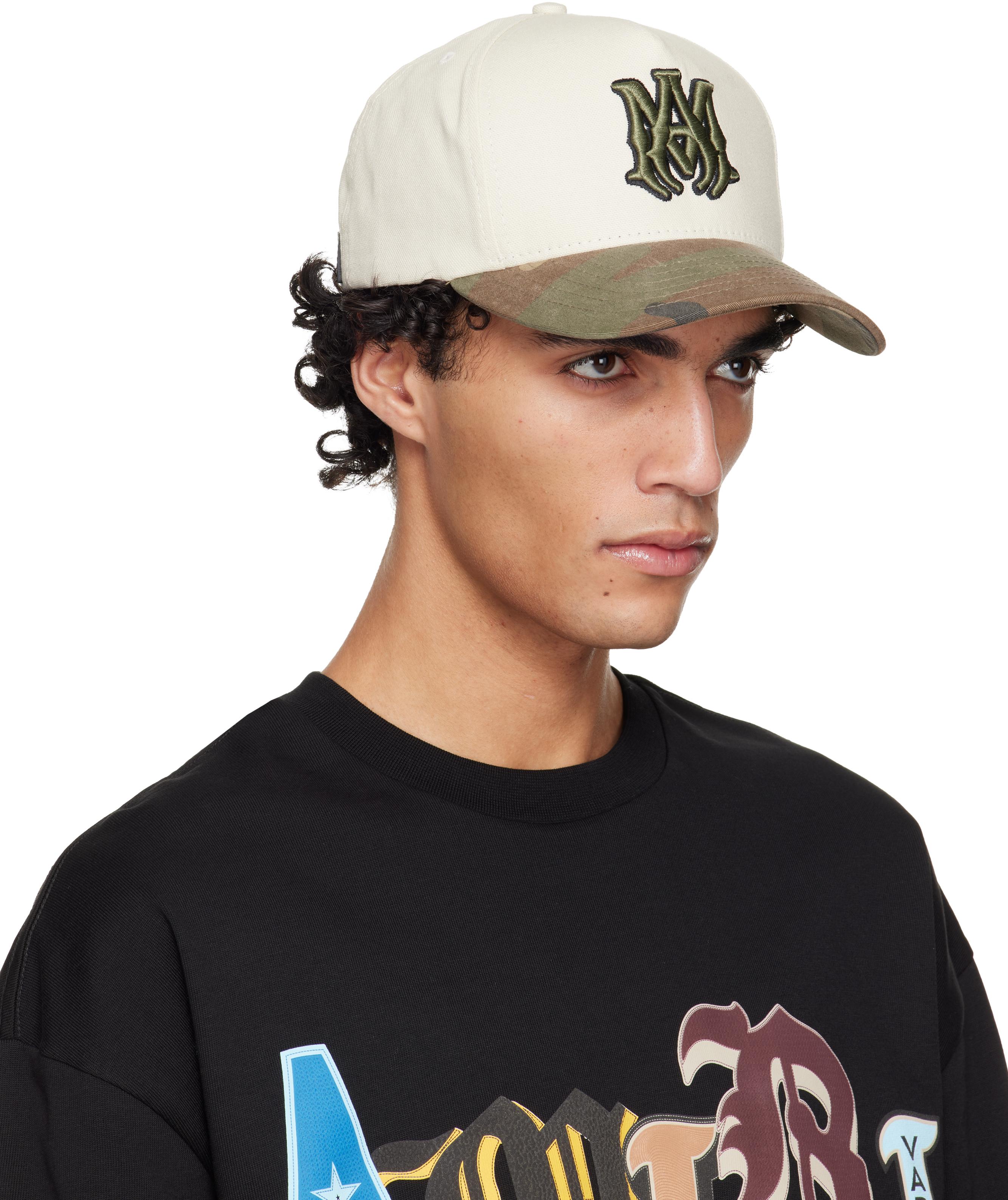 Amiri Off- & Khaki Ma Outline Camo Canvas Cap in Grey for Men