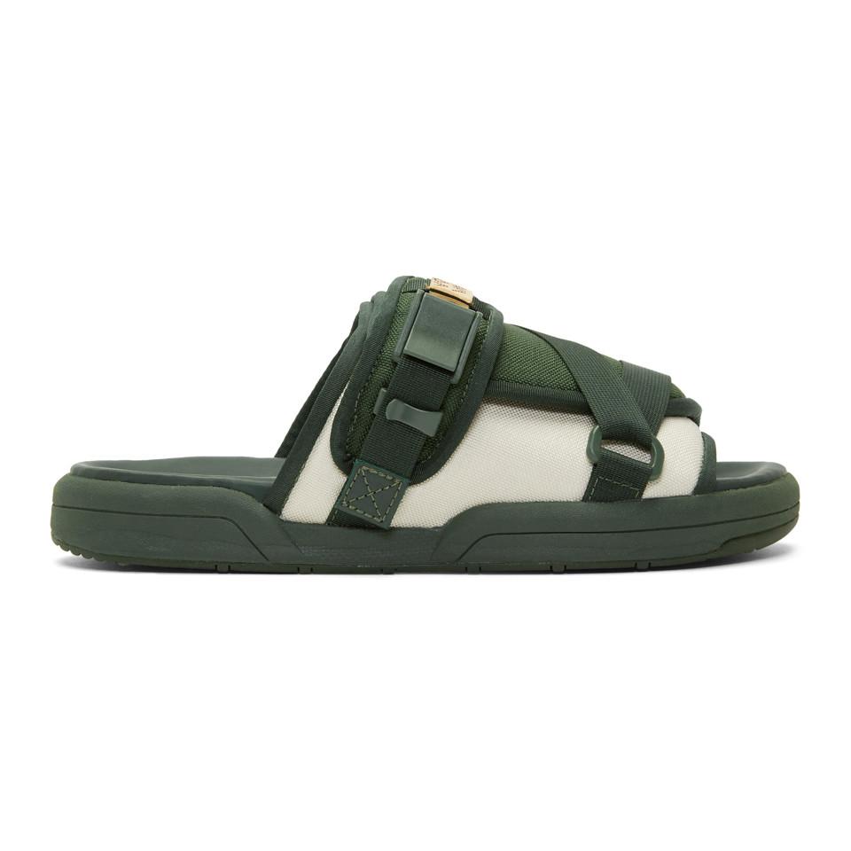 Visvim Green Christo 2-tone Sandals for Men | Lyst