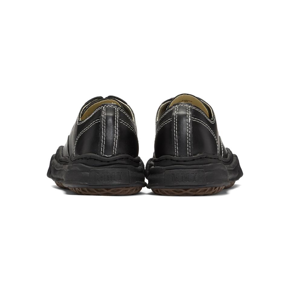 Miharayasuhiro Black Original Sole Leather Sneakers for Men | Lyst