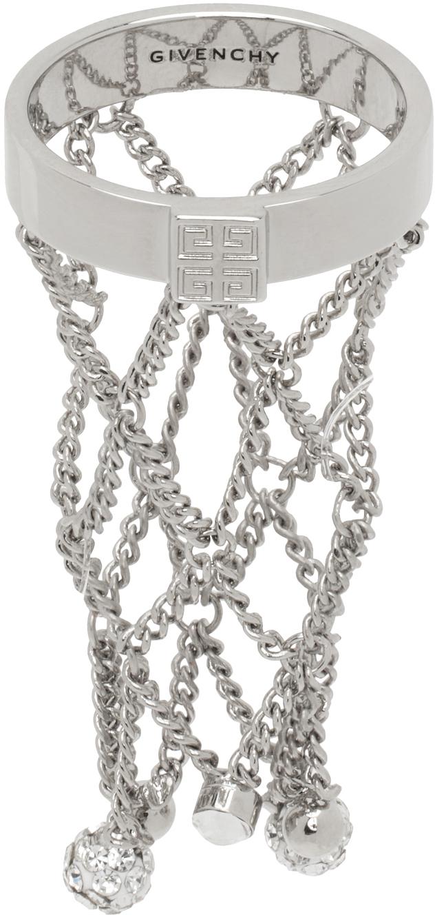 【Givenchy】 4G Swarovskiクリスタル-embellishedリング Givenchy 4G Pearl Ring with Crystals | Saks Fifth Avenue