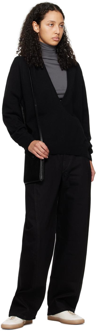 Lemaire レディース ブラック Enveloppe ストラップ ショルダーバッグ 