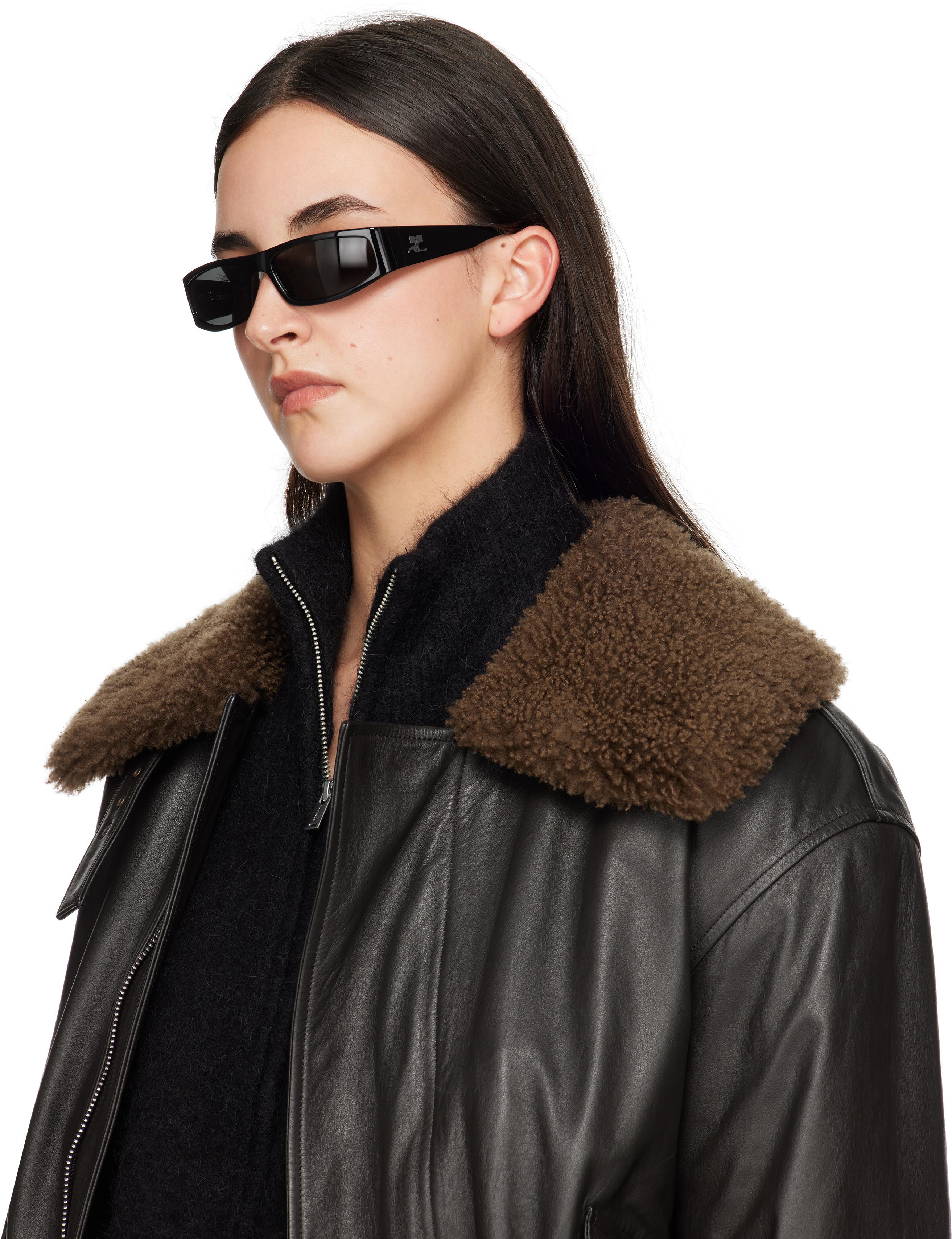 Courreges Tech Sunglasses in Black | Lyst UK