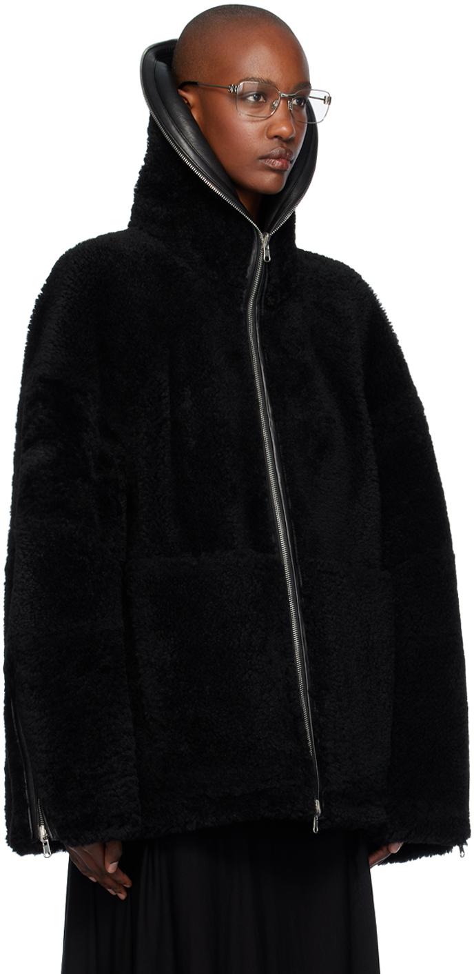 Helmut Lang Apex Teddy Reversible Leather Jacket in Black Lyst
