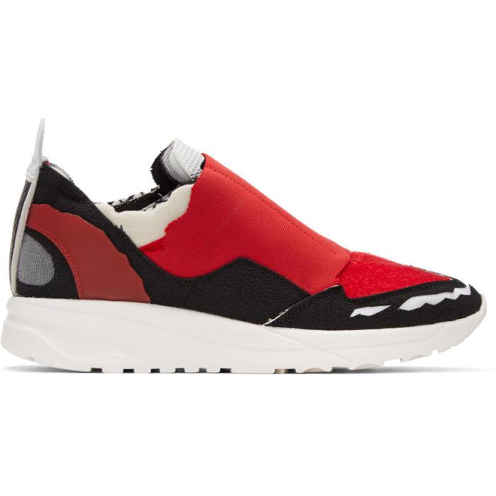 Maison Margiela Red Destroyed Sneakers for Men - Lyst