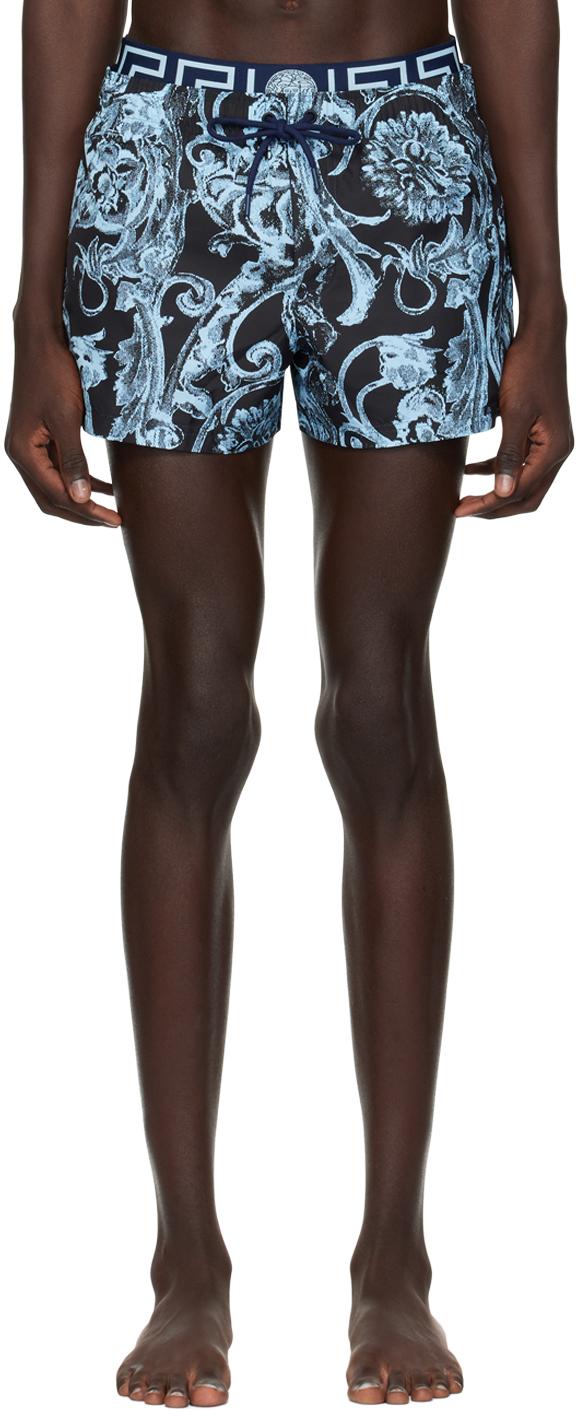 ★13時まで限定値下　新品Versaceバロッコステンシルスイム ショートパンツ バロッコ スイム ショートパンツ プリント | VERSACE JP