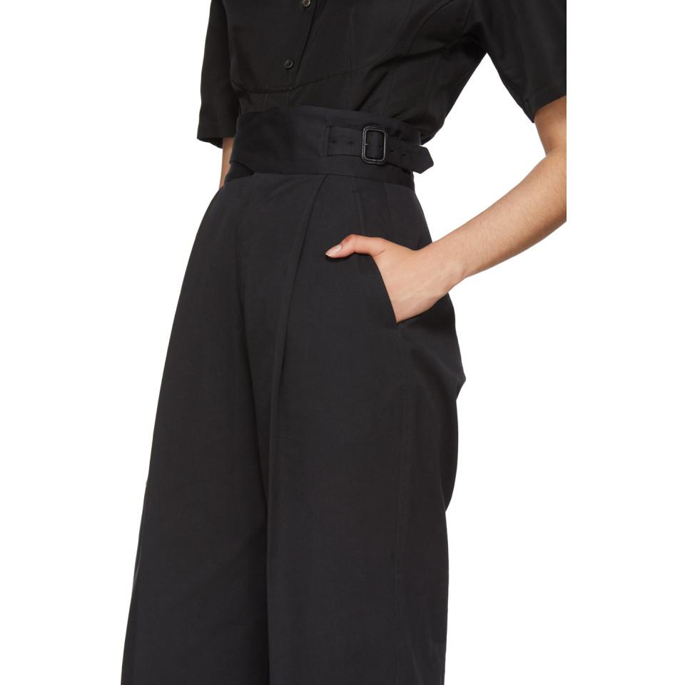 Cotton Black Gurkha Trousers | Lyst