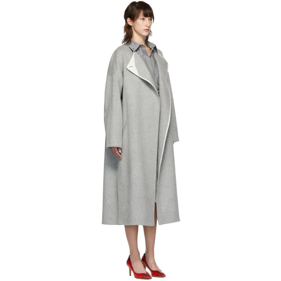Isabel Marant Wool Coat in Gray -