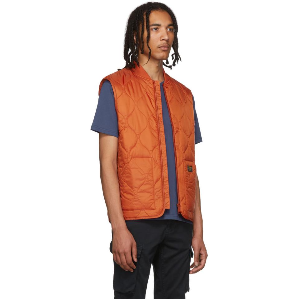 Carhartt WIP Synthetic Orange Volta Liner Vest for Men | Lyst