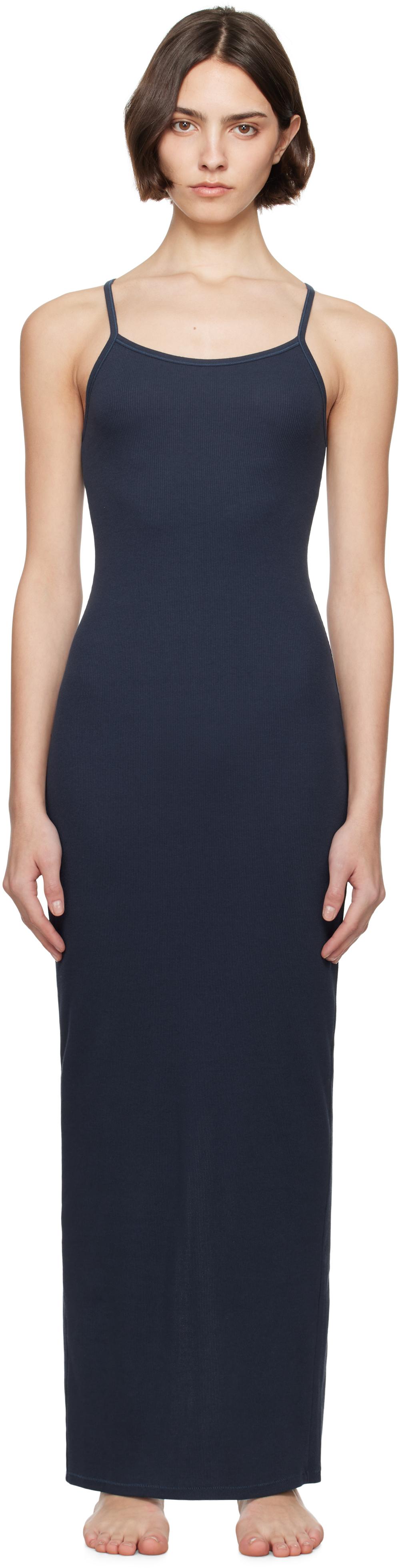 skims stretch cotton rib dress SKIMS