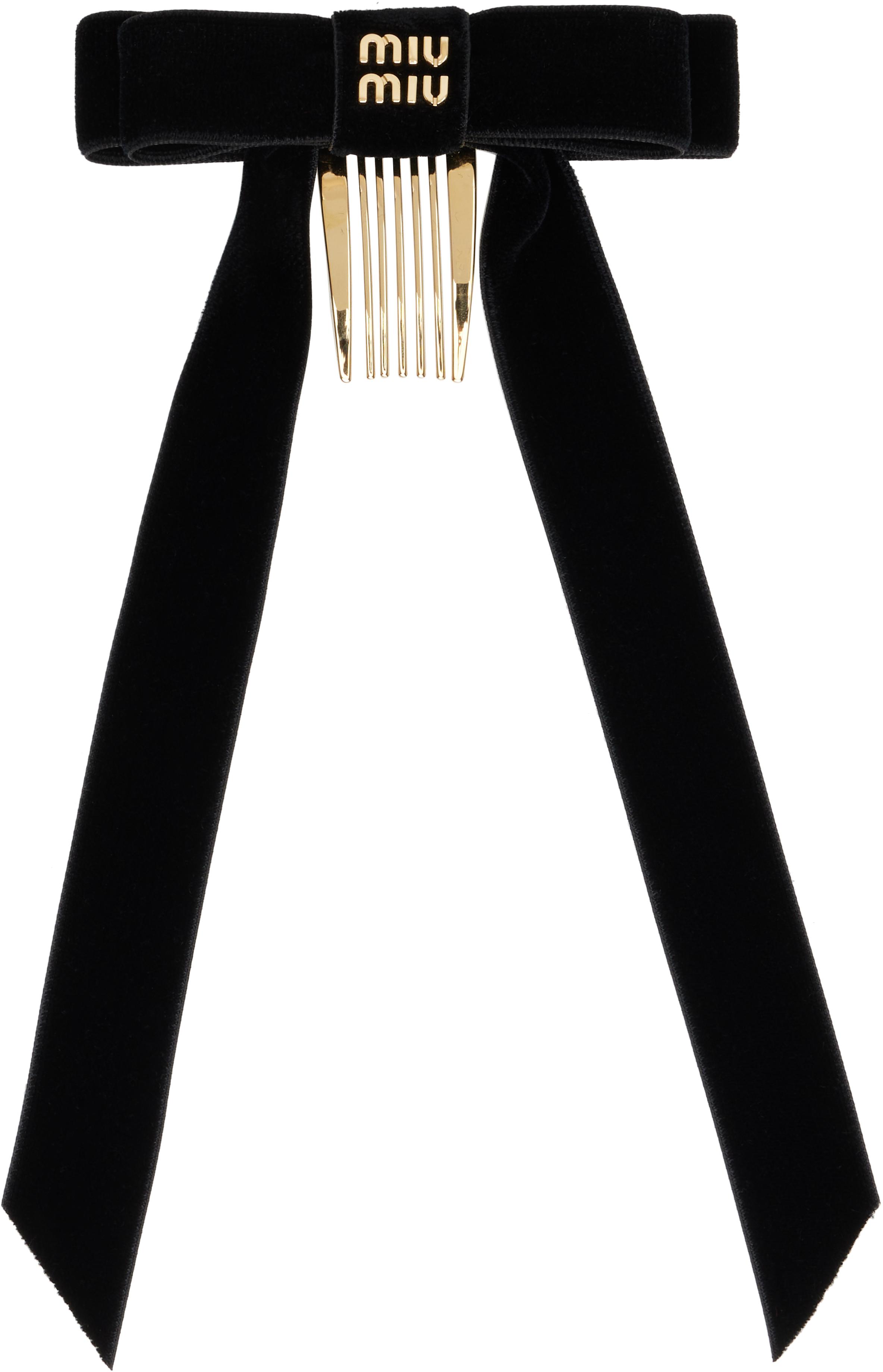 ★MiuMiu★ Plexiglass l Hairpin Black White 5IF1142F72F0 W) Miu Miu Plexiglas Hair Clip Black White | eBay