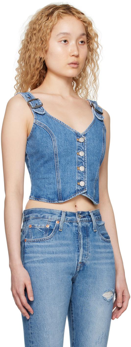 Blue Charlie Denim Tank Top