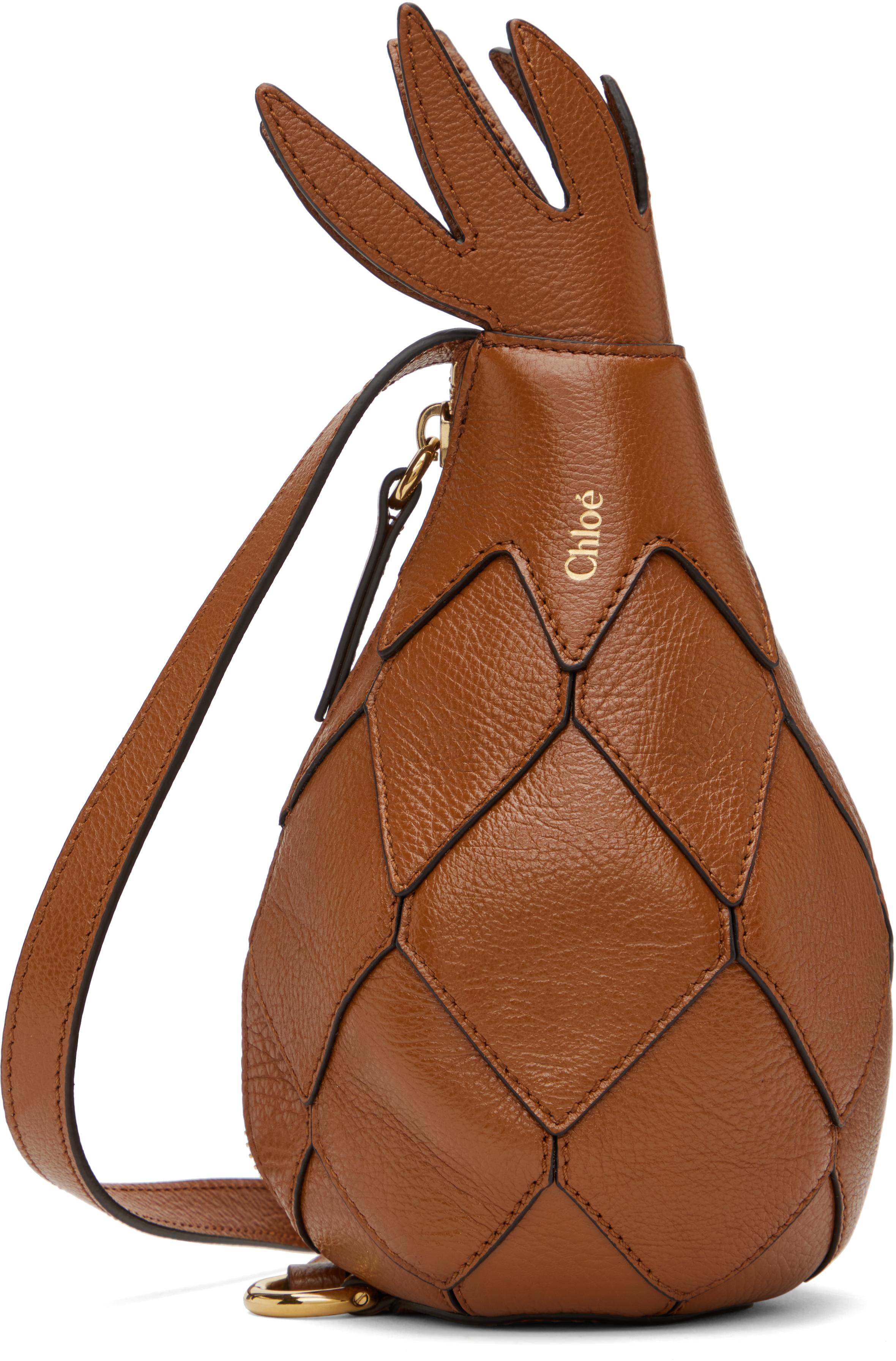 Chloé Pineapple Shoulder Bag in Brown | Lyst