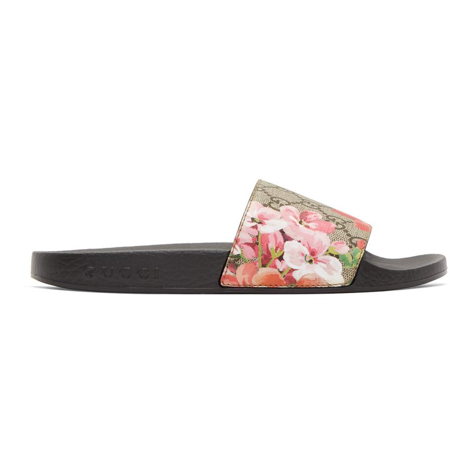 gucci bloom slides selfridges