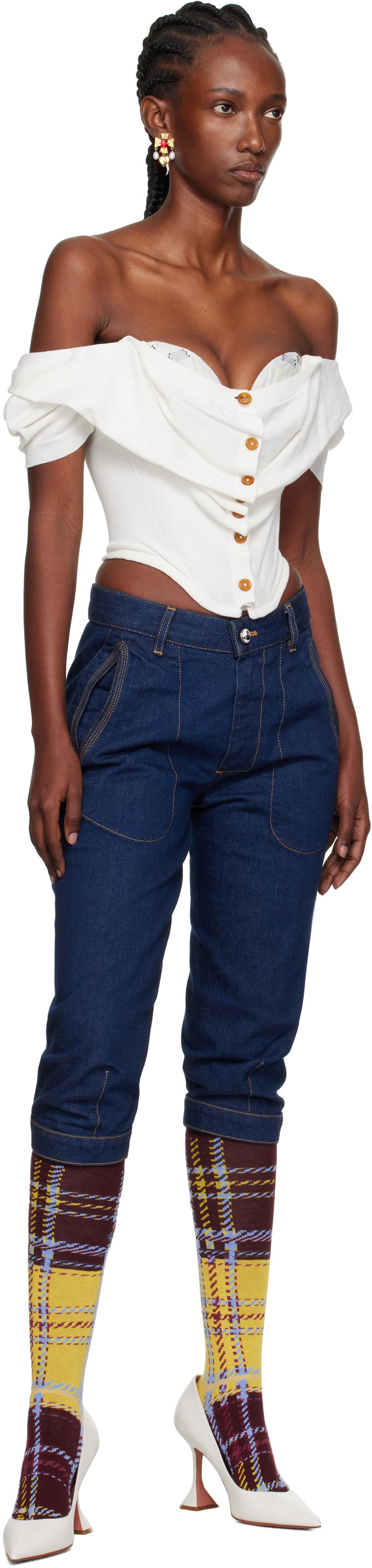 デニム・ジーパン VIVIENNE WESTWOOD Women Denim Pants 1902002B W0162 K406 Blue VIVIENNE WESTWOOD: Jeans woman - Blue | Vivienne Westwood