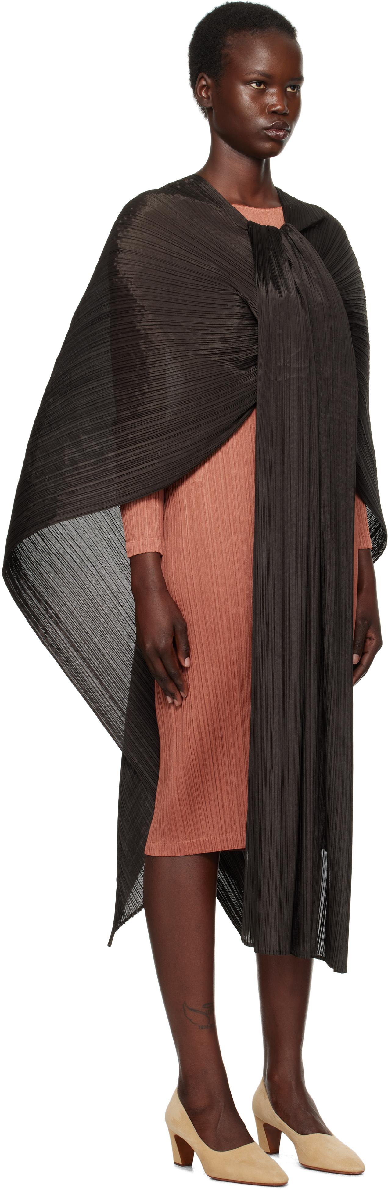 Black Pleats Please Issey Miyake Scarves and mufflers for Women | Lyst