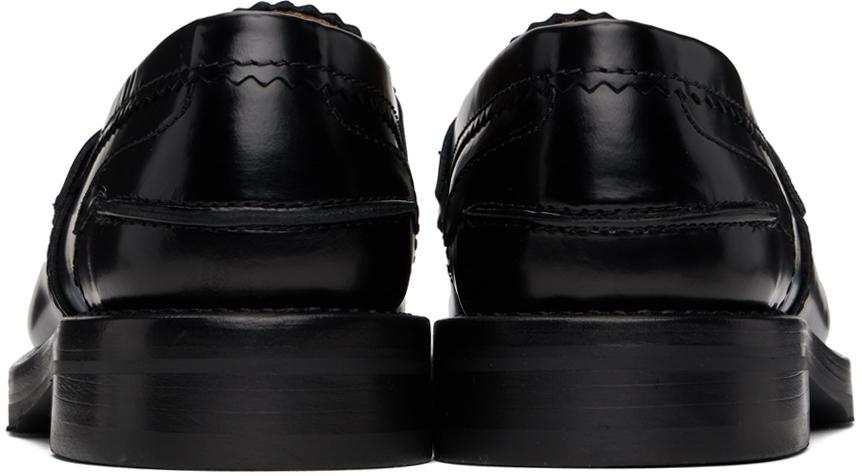 【関税込み】OUR LEGACY ブラック キルト ローファー our-legacy-BLACK-Fringed-