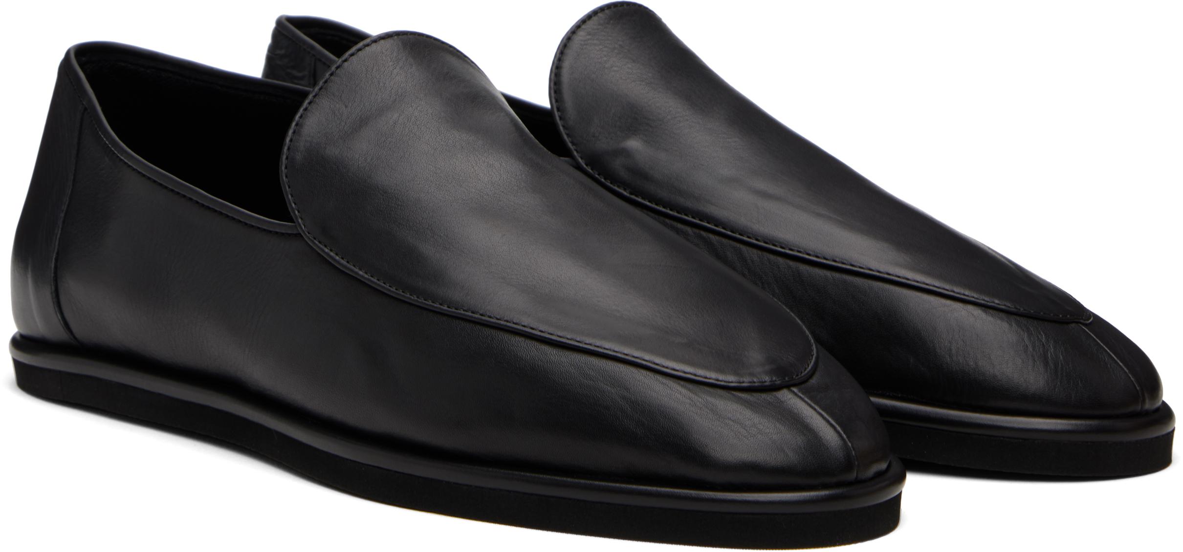 AURALEE Soft Leather Loafers in Black for Men | Lyst UK