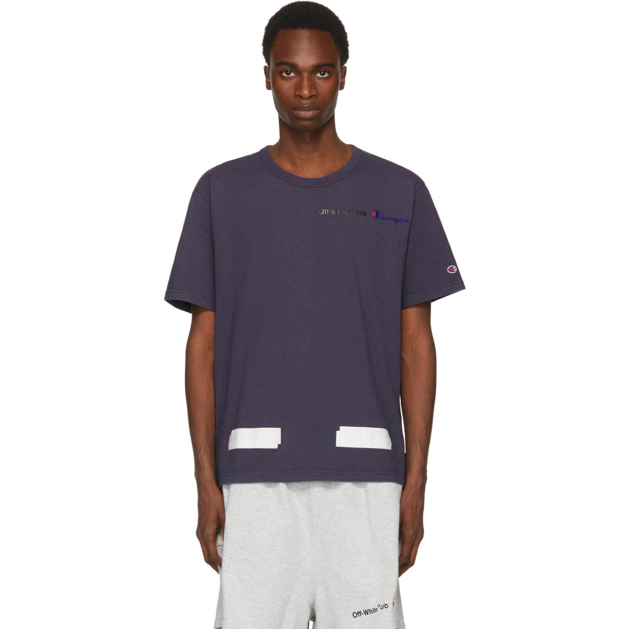 champion navy t shirt
