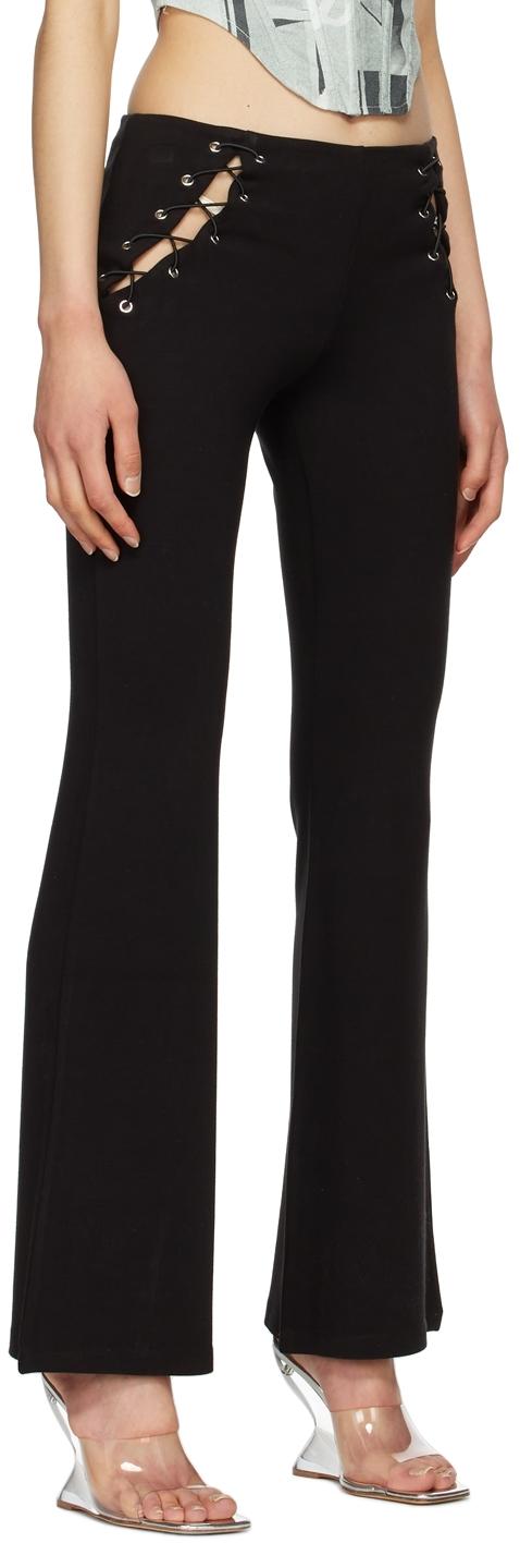 Miaou Synthetic Ryder Trousers in Black 