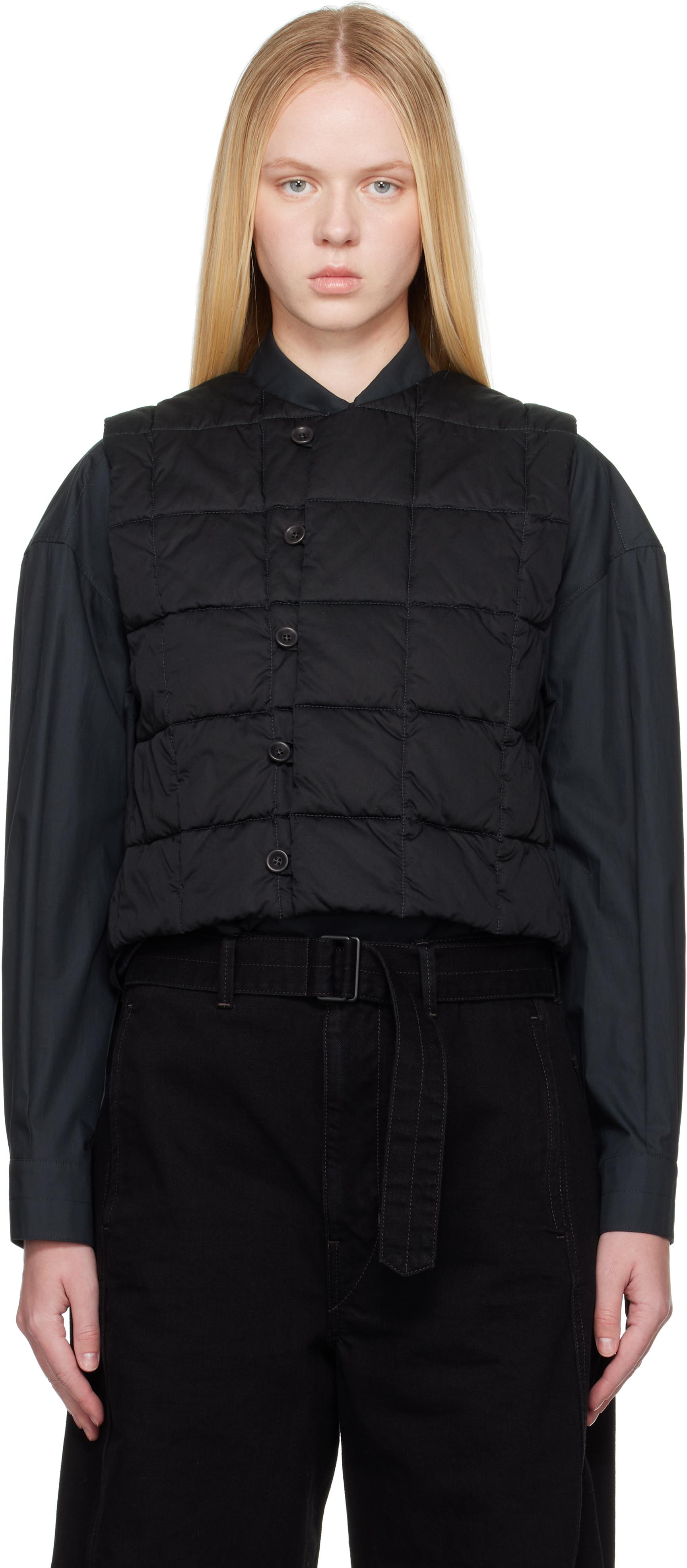 【関税込み】LEMAIRE ブラック Wadded ボンバージャケット LEMAIRE Wadded Bomber Jacket | Black | FARFETCH