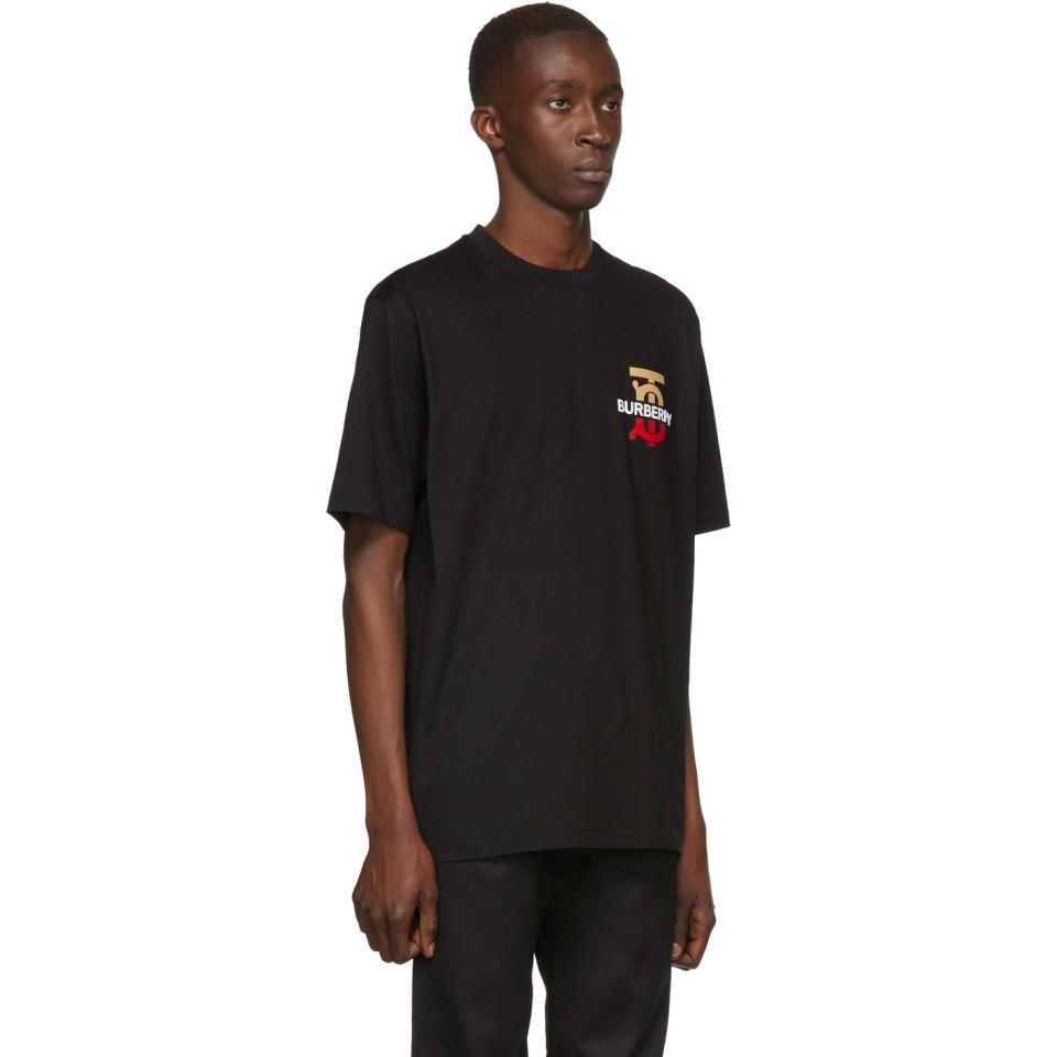 Burberry Cotton Black Gately T-shirt 