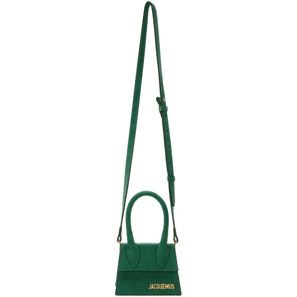Jacquemus Green Suede Le Sac Chiquito Bag | Lyst