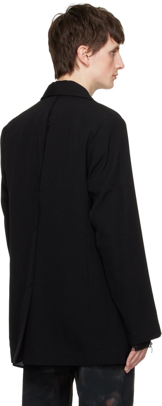 Song For The Mute Falling Eyes gabardine coat - Black