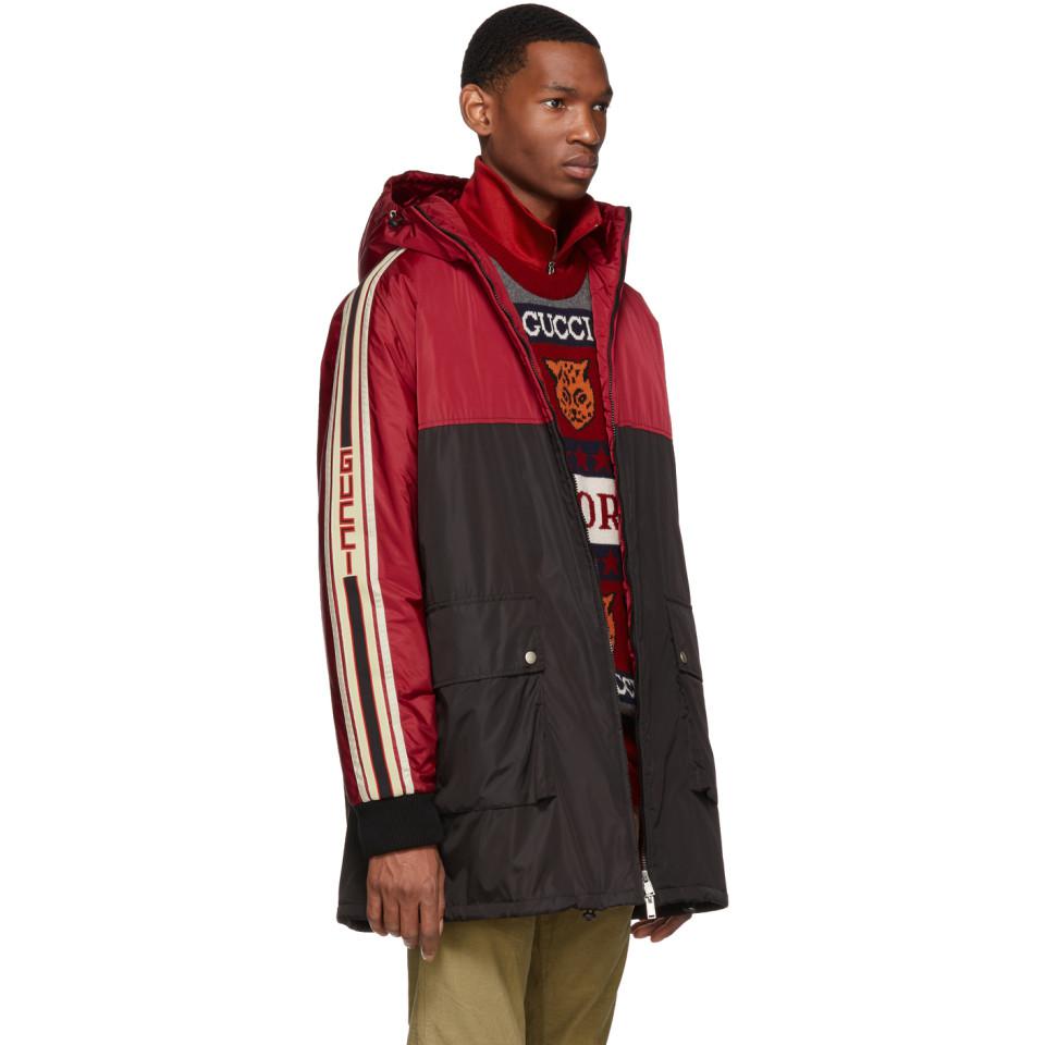 gucci coat red