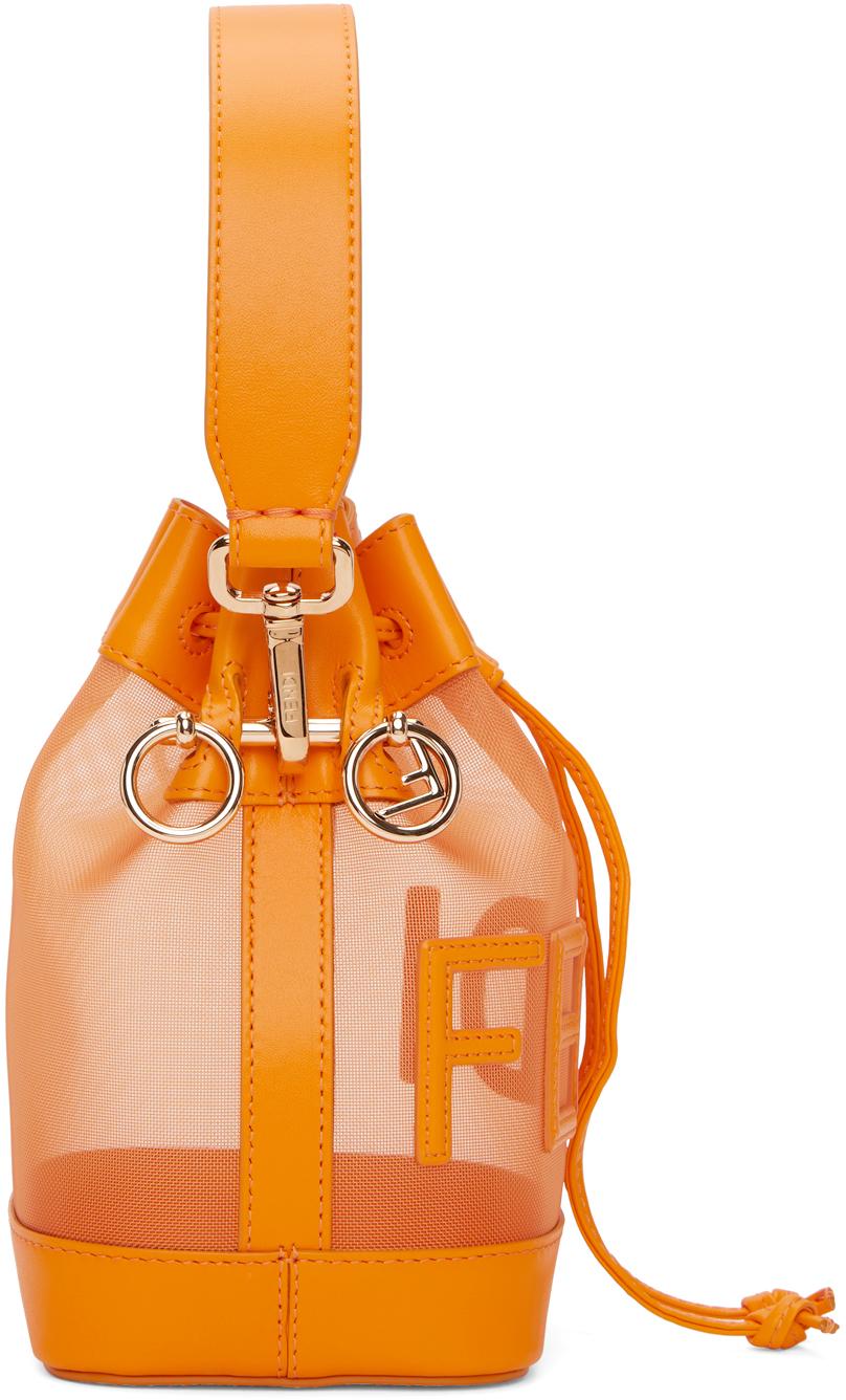Fendi bucket hotsell bag clear