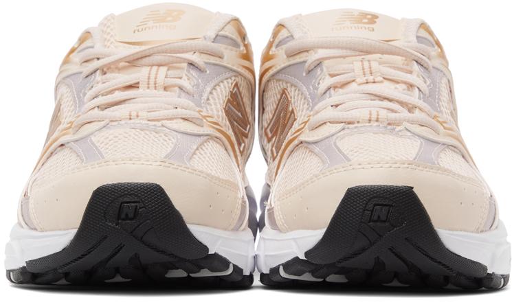 New Balance Beige & Gold 530 Sneakers | Lyst