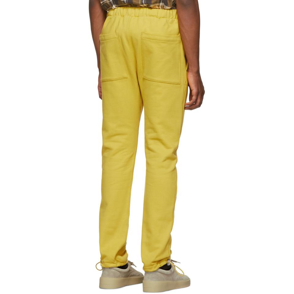 fear of god yellow pants