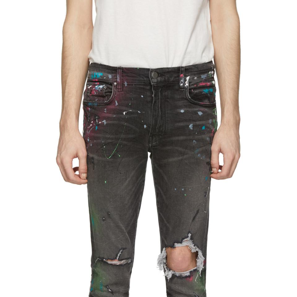 amiri graffiti jeans