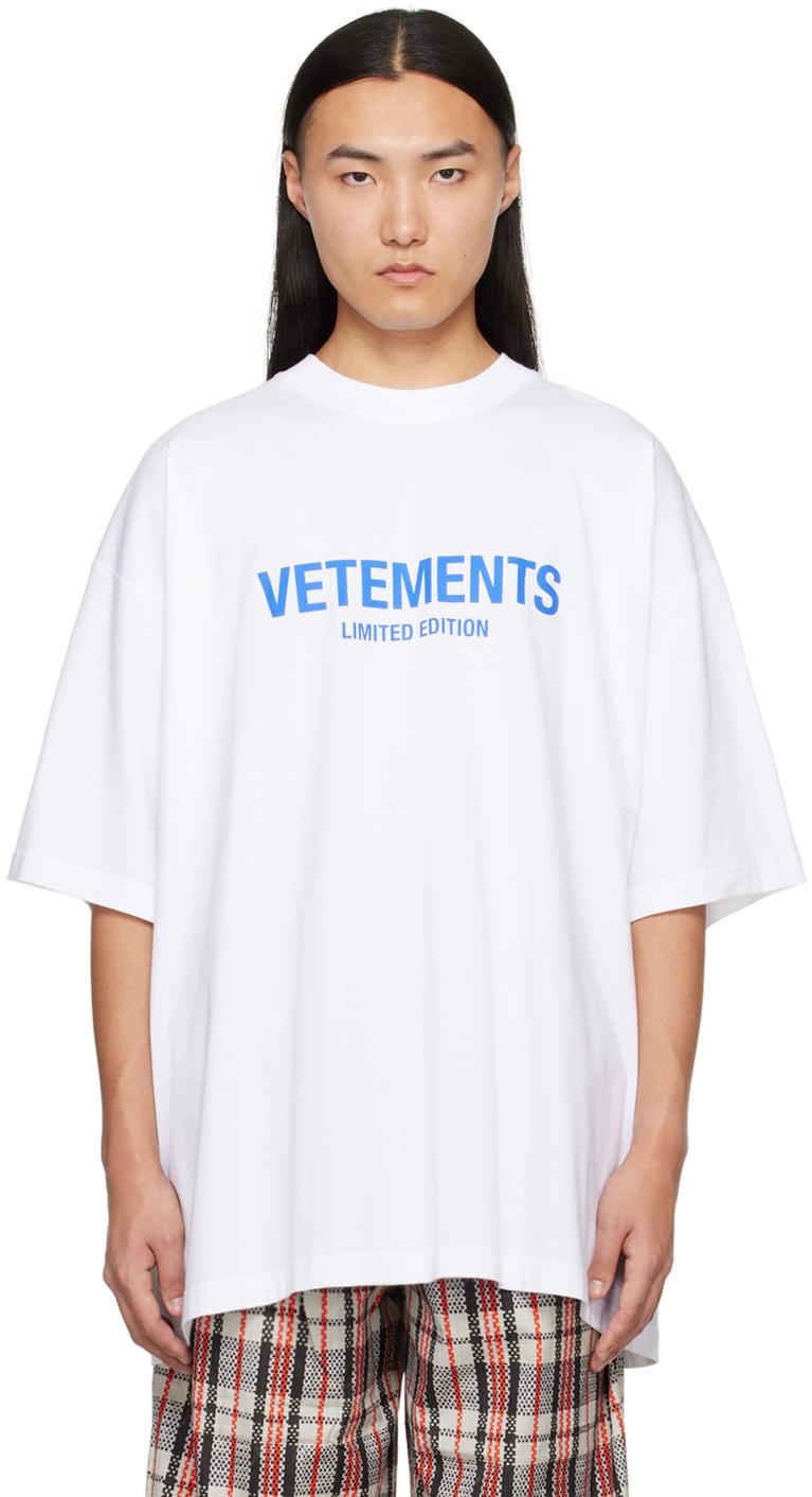 Vetements メンズ ホワイト Limited Edition Tシャツ Tシャツ