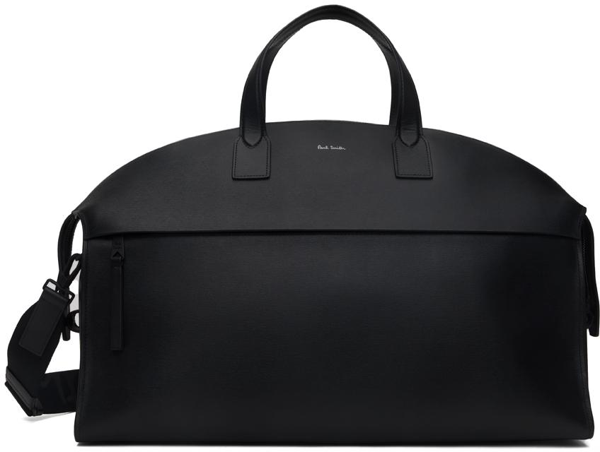 Paul Smith メンズ ブラック グレインレザー ホールドオール